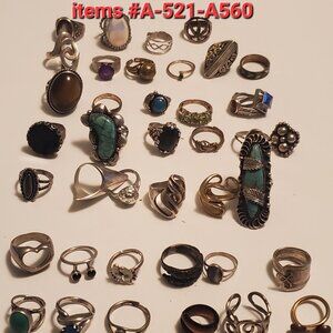 40 Rings, items# A-521-A560, wt. 221 grams